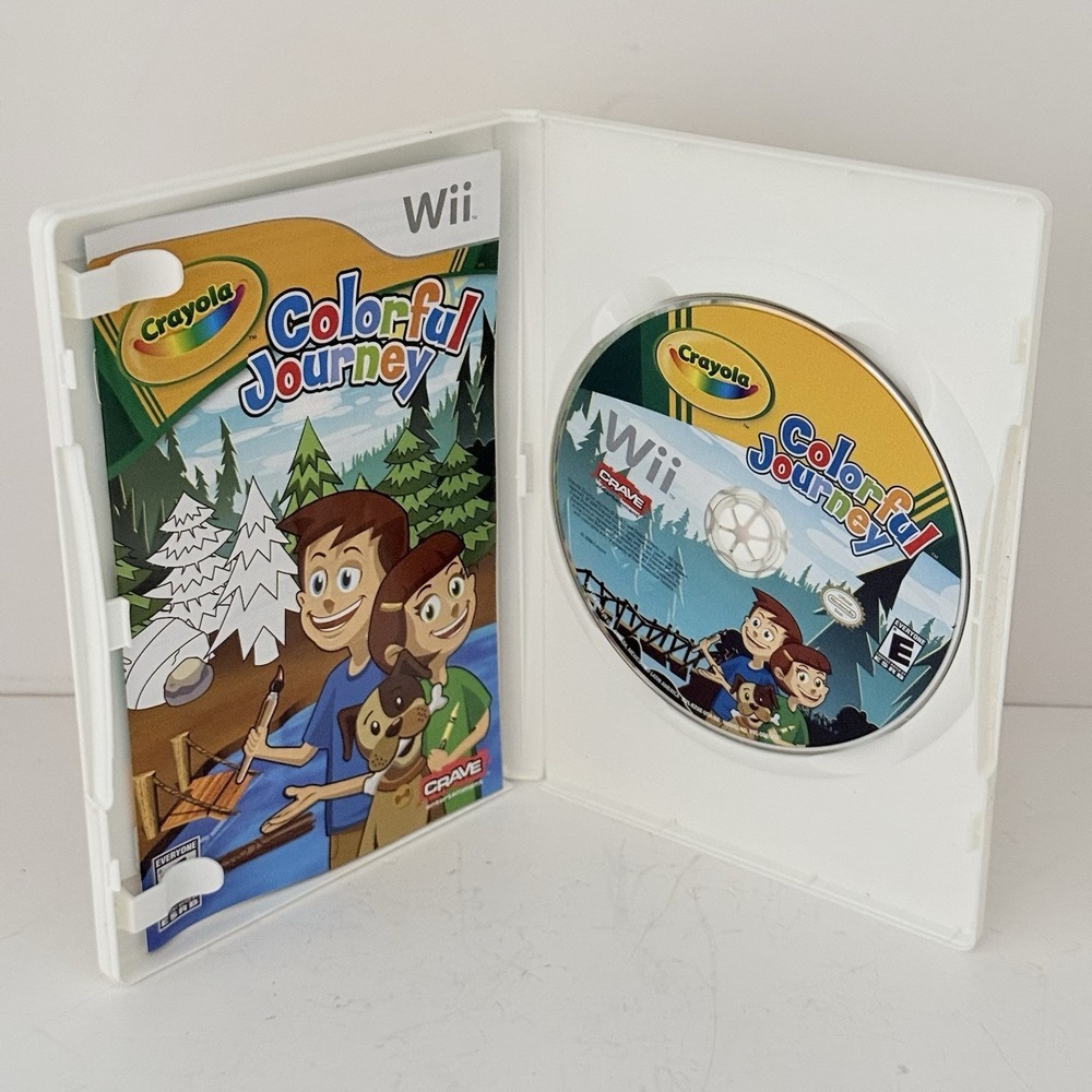 Crayola‎ Colorful Journey (Nintendo Wii, 2009) With Manual Tested Working - Picture 2 of 3
